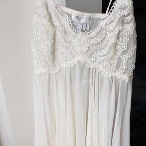 Cream short lingerie